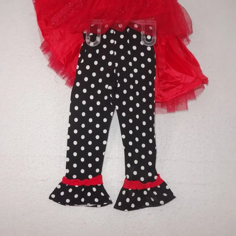 NEW Counting Daisies Christmas 2 Piece Outfit Rudolph Reindeer Girls 3T